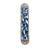 Mosaic Pewter Mezuzah - World
