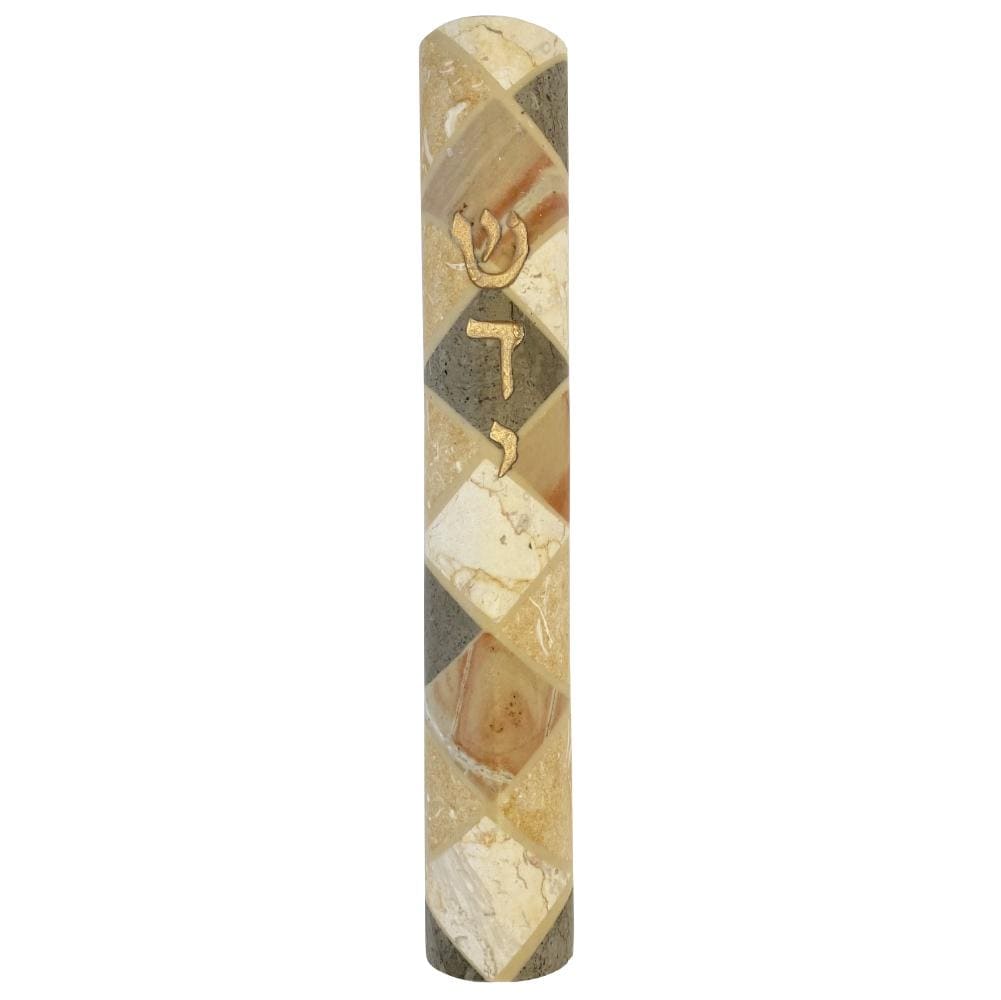 Mosaic Stone Mezuzah - Large