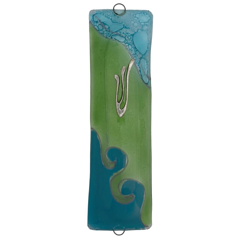 Ocean Glass Mezuzah