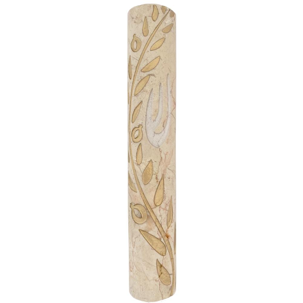 Olive Branch Stone Mezuza-large