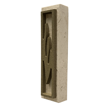 Olive Green Stone Mezuzah