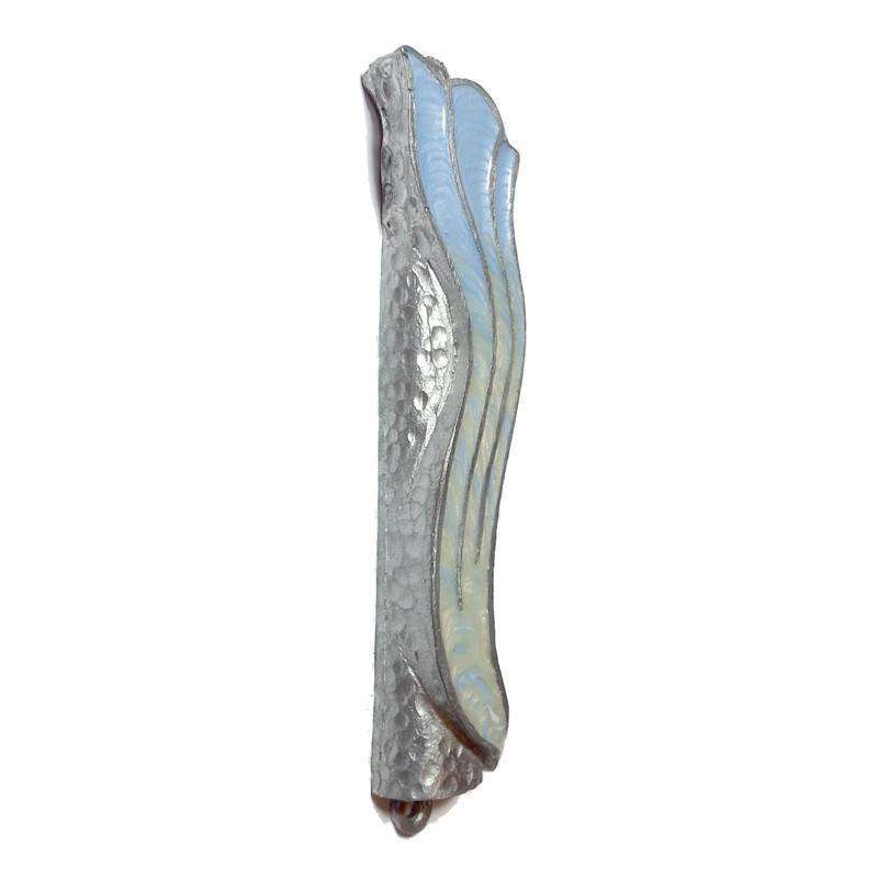 Pastel Wave Mezuzah - Blue