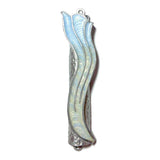 Pastel Wave Mezuzah - Blue