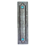 Pewter City Gates Mezuzah - Extra Large