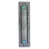 Pewter City Gates Mezuzah - Extra Large