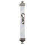 Pewter Hearts Mezuzah