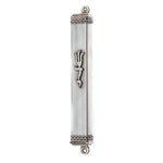 Pewter Hearts Mezuzah