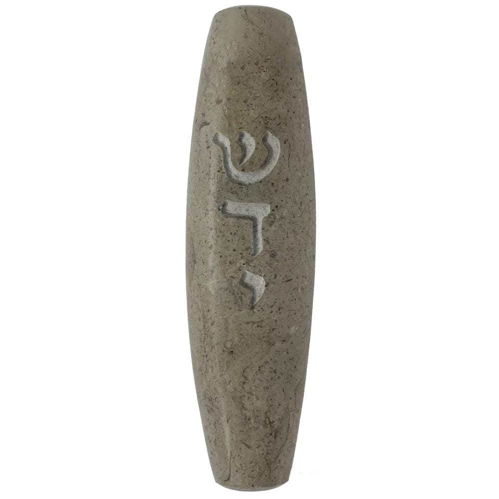 Riverbed Stone Mezuzah-gray