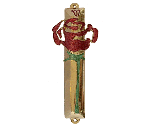 Rose Mezuzah