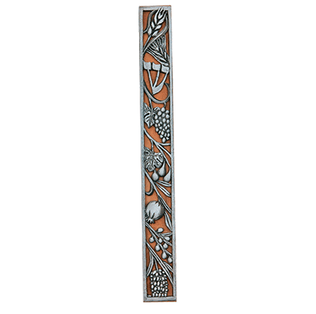 Rustic Seven Species Mezuzah-Extra Large