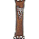 Silver and Amber Mezuzah