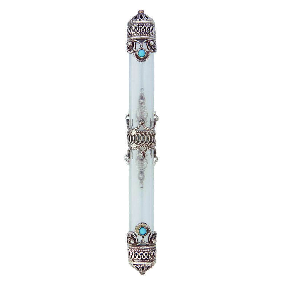 Silver Crown Mezuzah