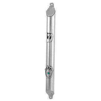 Silver Hamsa Mezuzah