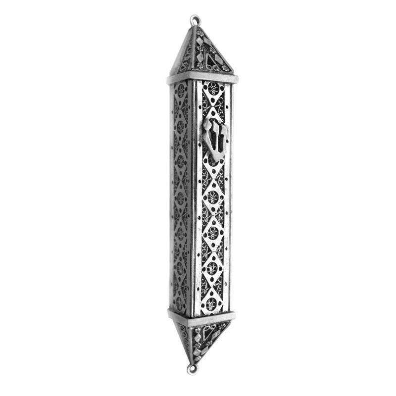 Silver Mezuzah - Diamond