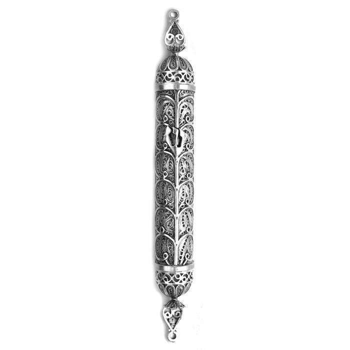 Silver Mezuzah - Willow