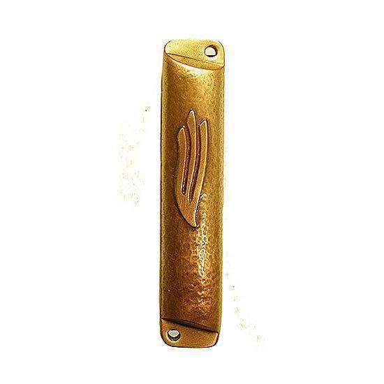 Square Brass Mezuzah