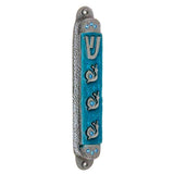 Summer Rain Pewter Mezuzah - Sky