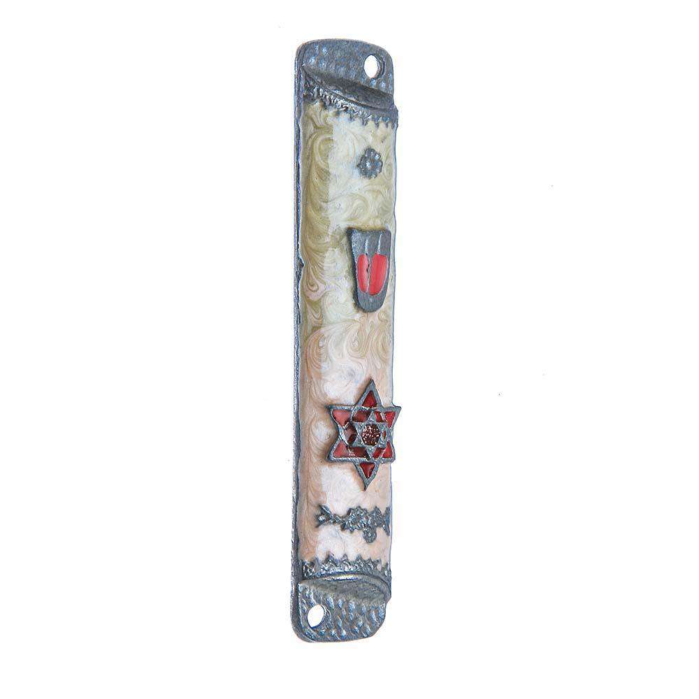 Sunrise Pewter Mezuzah