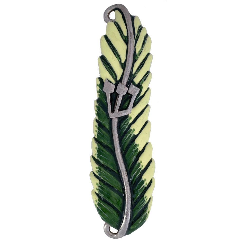 Tropical Palm Leaf Mezuzah