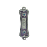 Violet Pearlescent Pewter Mezuzah