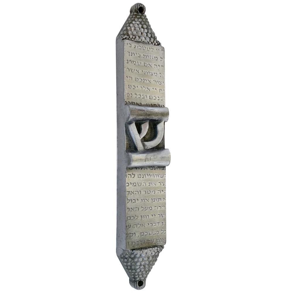 Visible Text Mezuzah- pewter